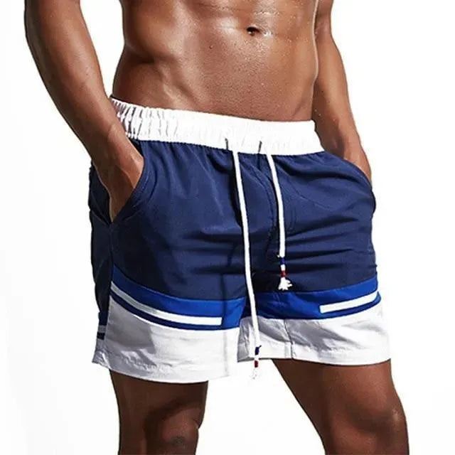 Stylish Loose Patchwork Beach Shorts for Men & Women - Comfortable Summer Swimwear - Perfect for Beach Vacations, Pool Parties, and Casual Outings