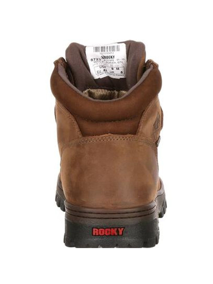 Rocky Men's Outback GORE-TEX® Waterproof Hiking Boots - Light Brown | All-Terrain Outdoor Adventure Footwear for Hiking, Camping & Trail Walking
