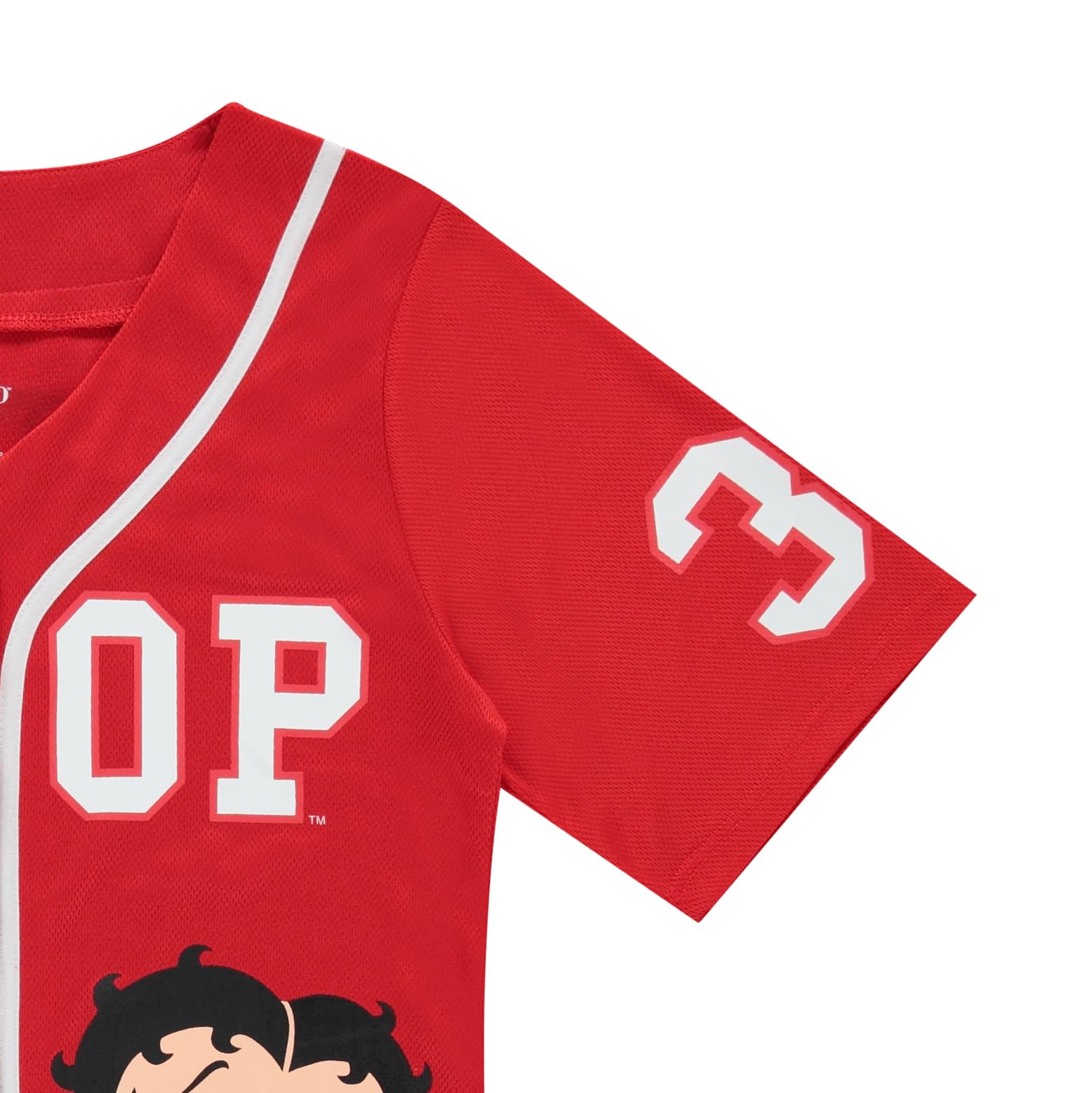 Vintage Betty Boop Ladies Baseball Jersey - Bonnie, Margie & Mae Mesh Button Down Shirt for Women | Retro Fashion, Casual Wear & Costume Parties