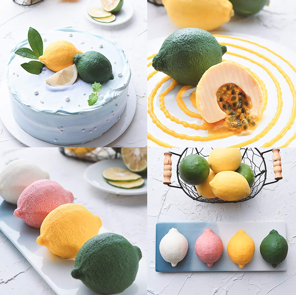 3D Lemon Silicone Soap Mold for DIY Handmade Soap, Chocolate Mousse Cake, Pastry Baking, Candle Making, Lotion Bars, Bath Bombs & Plaster Crafts - Perfect for Home Decor, Gift Making & Creative Projects