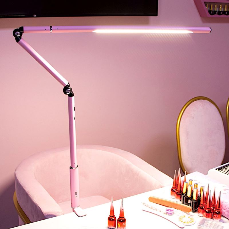 Professional Nail Desk LED Lamp - 360° Adjustable UV/LED Light for Gel Nail Curing, Manicure & Pedicure | Perfect for Home Salon, Nail Artists & DIY Enthusiasts