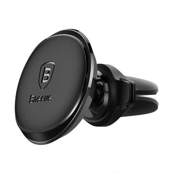 Baseus Round Magnetic Air Vent Car Mount with Cable Clip - Secure Phone Holder for iPhone, Samsung, Google Pixel - Perfect for Driving, Navigation & Hands-Free Calls