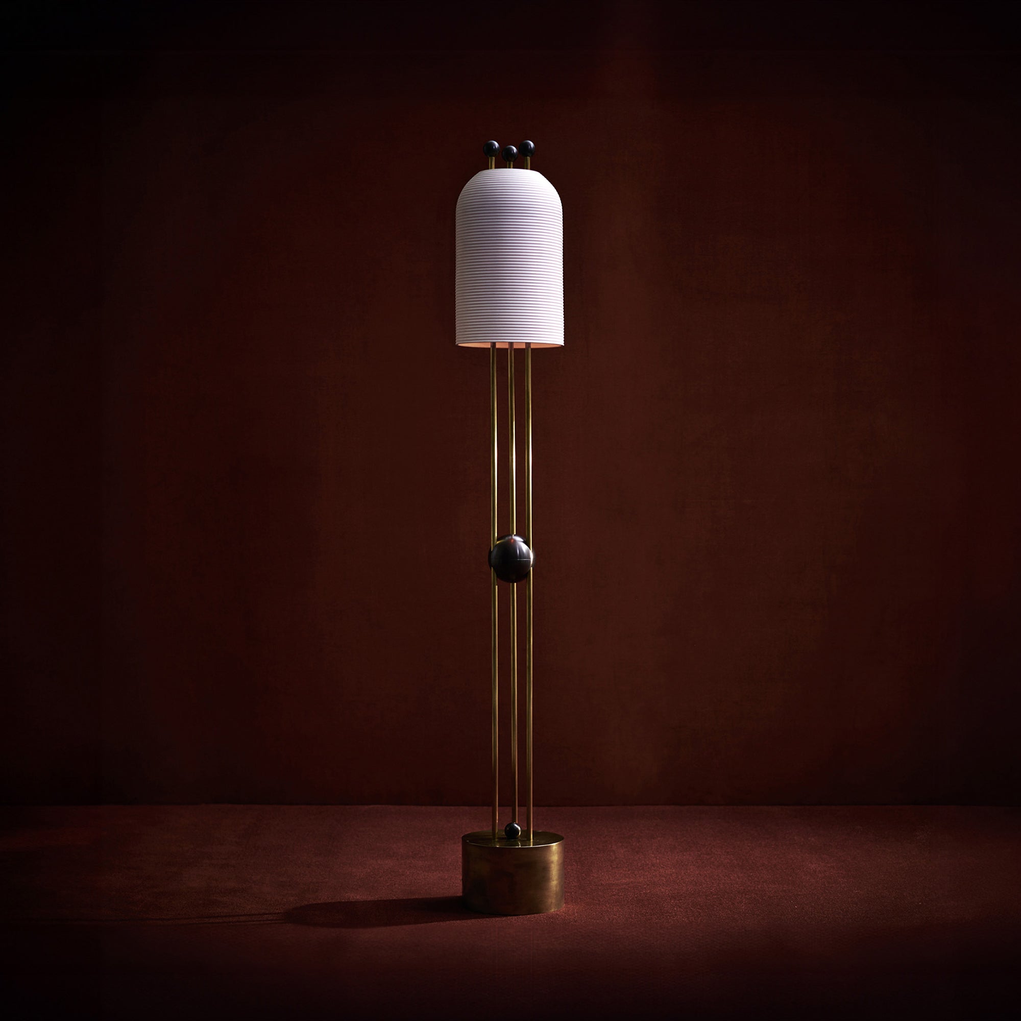 Bertha Modern Floor Lamp - Adjustable LED Standing Light for Living Room, Bedroom & Office - Warm White & Cool White Dimmable Reading Light with Remote Control - Perfect for Night Reading, Relaxing & Decor