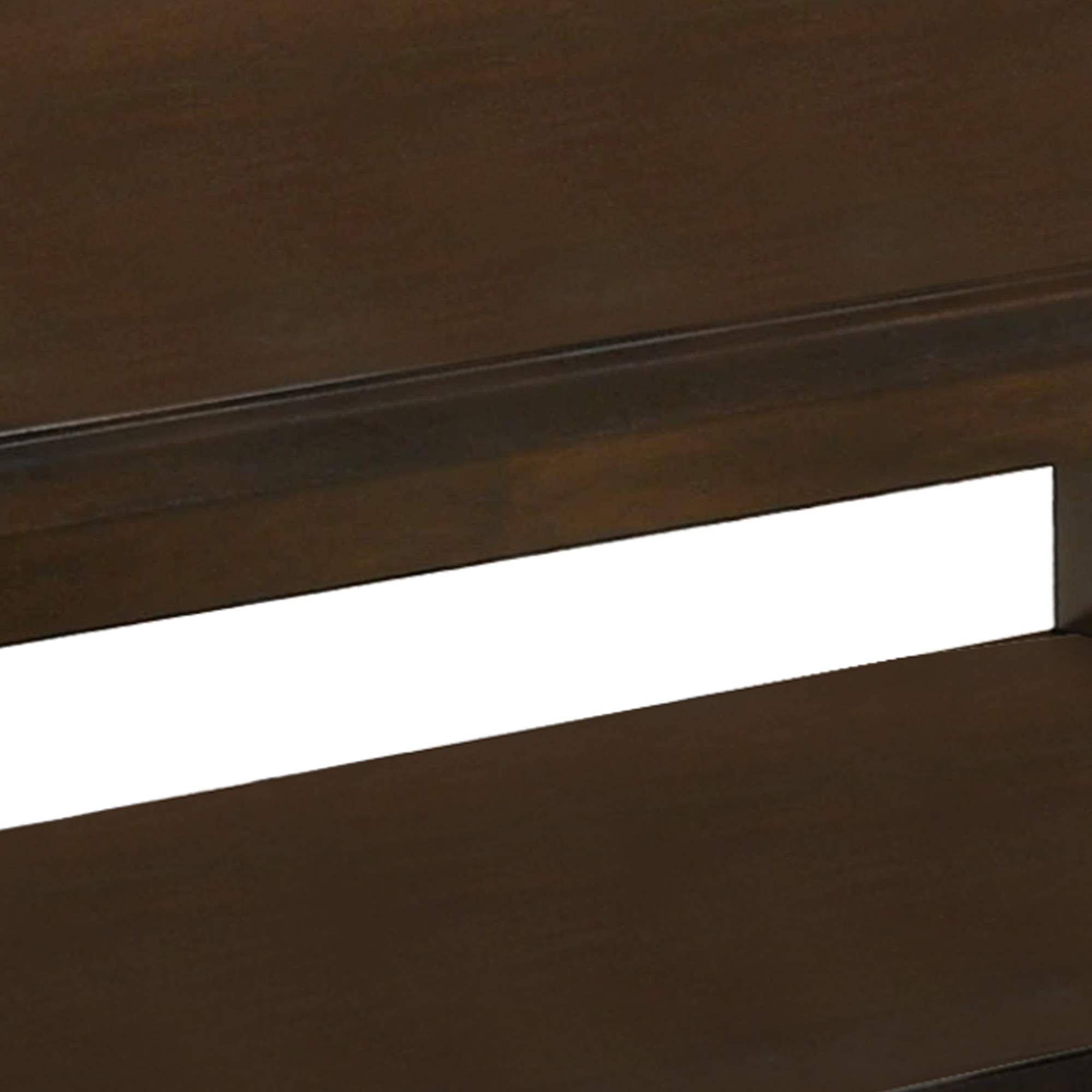 Benjara Solid Wood Coffee Table with Open Shelf - Rustic Brown Finish - Perfect for Living Room, Lounge & Home Decor