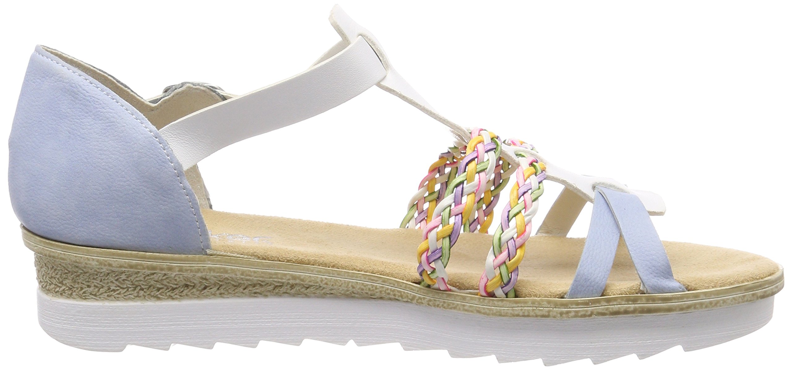 Rieker Women's Gladiator Sandals - Comfortable Strappy Summer Shoes for Walking & Travel | Casual Outfits & Beach Wear