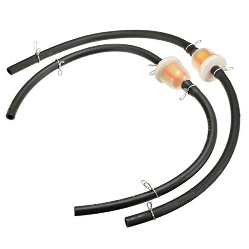 2PCS Fuel Petrol Inline Filter Hose Pipe with Clips for 2-Stroke Mini Moto Dirt Bike - High Performance Replacement Part for Off-Road Motorcycles & ATVs (Perfect for Trail Riding & Motocross Racing)