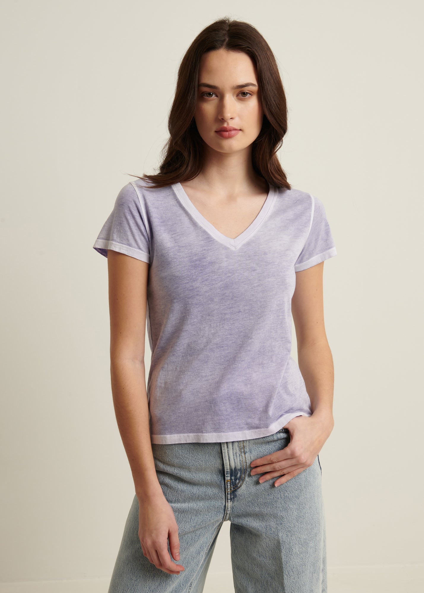 Premium Pima Cotton Short Sleeve V-Neck T-Shirt for Men - Soft & Breathable Classic Tee - Perfect for Casual Wear, Gym & Everyday Outfits