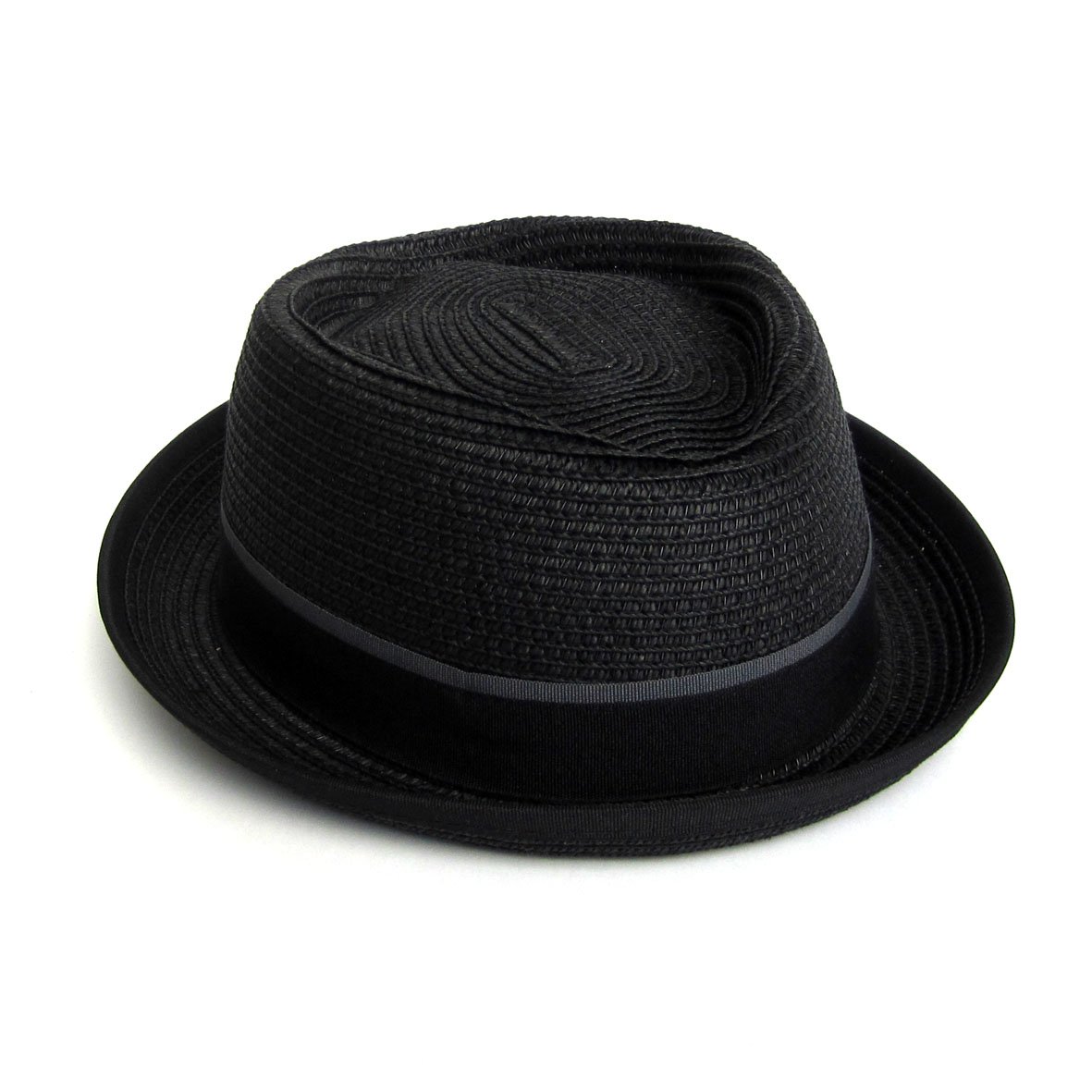 Stylish Men's Summer Pork Pie Straw Hat - Breathable & Lightweight for Outdoor Activities, Beach, and Casual Wear