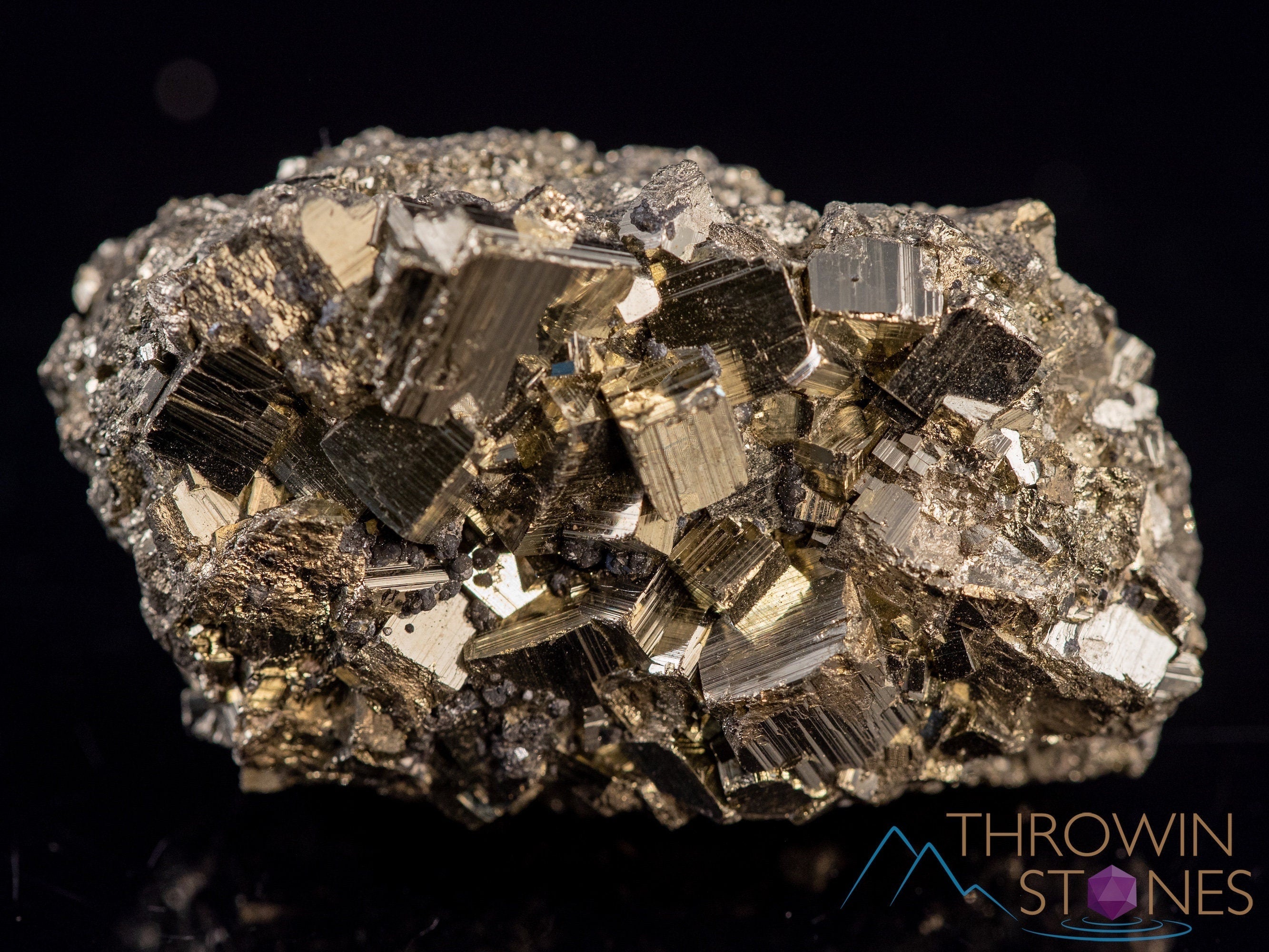 PYRITE Raw Crystal Cluster – Natural Healing Stone for Home Decor, Housewarming Gift & Spiritual Energy – Perfect for Meditation, Office Desk & Feng Shui