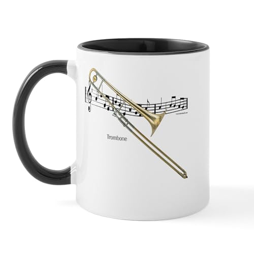 White/Black Inside - Trombone Music Mug