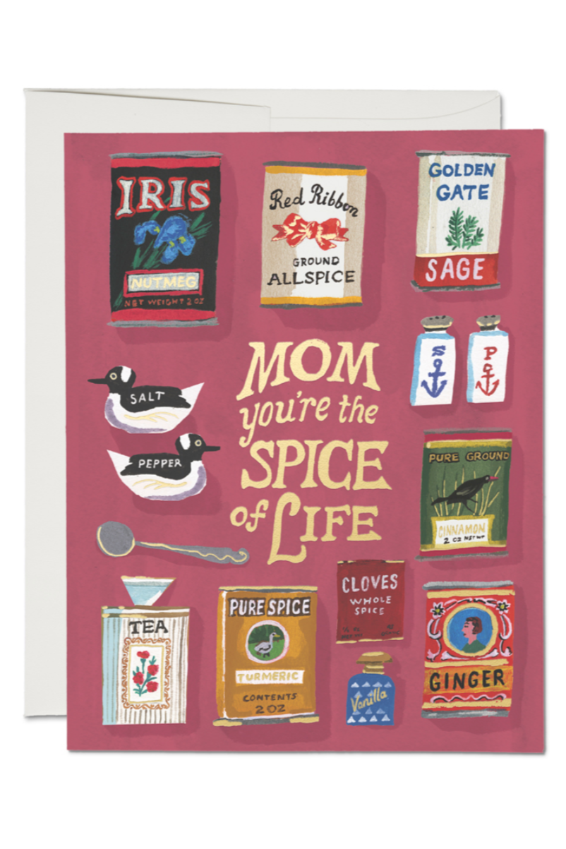 Funny Spicy Mom Greeting Card - Perfect for Mother's Day, Birthday & Appreciation Gifts - Express Love with Humor