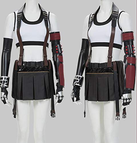 Tifa Lockhart Cosplay Costume - Anime Final Fantasy VII Battle Uniform for Women & Girls | Halloween, Carnival, Cosplay Events & Anime Conventions