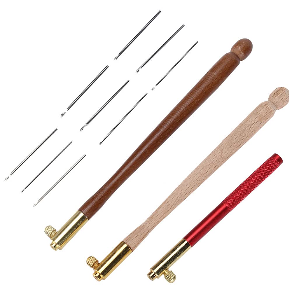 Crochet Hooks Set - Non-Slip Ergonomic Yarn Needles for Beading, Embroidery & Knitting - Perfect for Home, School & DIY Craft Projects