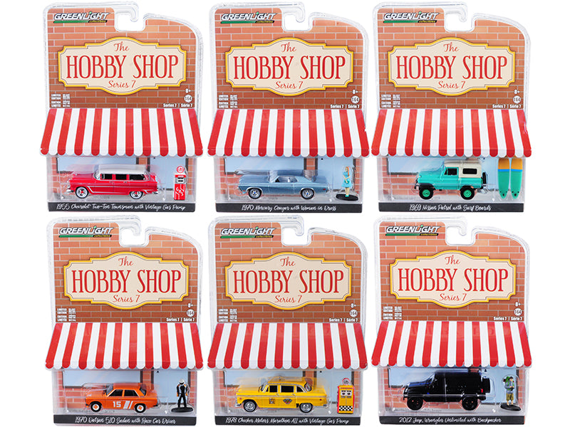 Greenlight Series 7 1/64 Diecast Model Cars - 6-Piece Collector's Set for Car Enthusiasts & Hobbyists | Perfect for Display, Gifts & Racing Collections