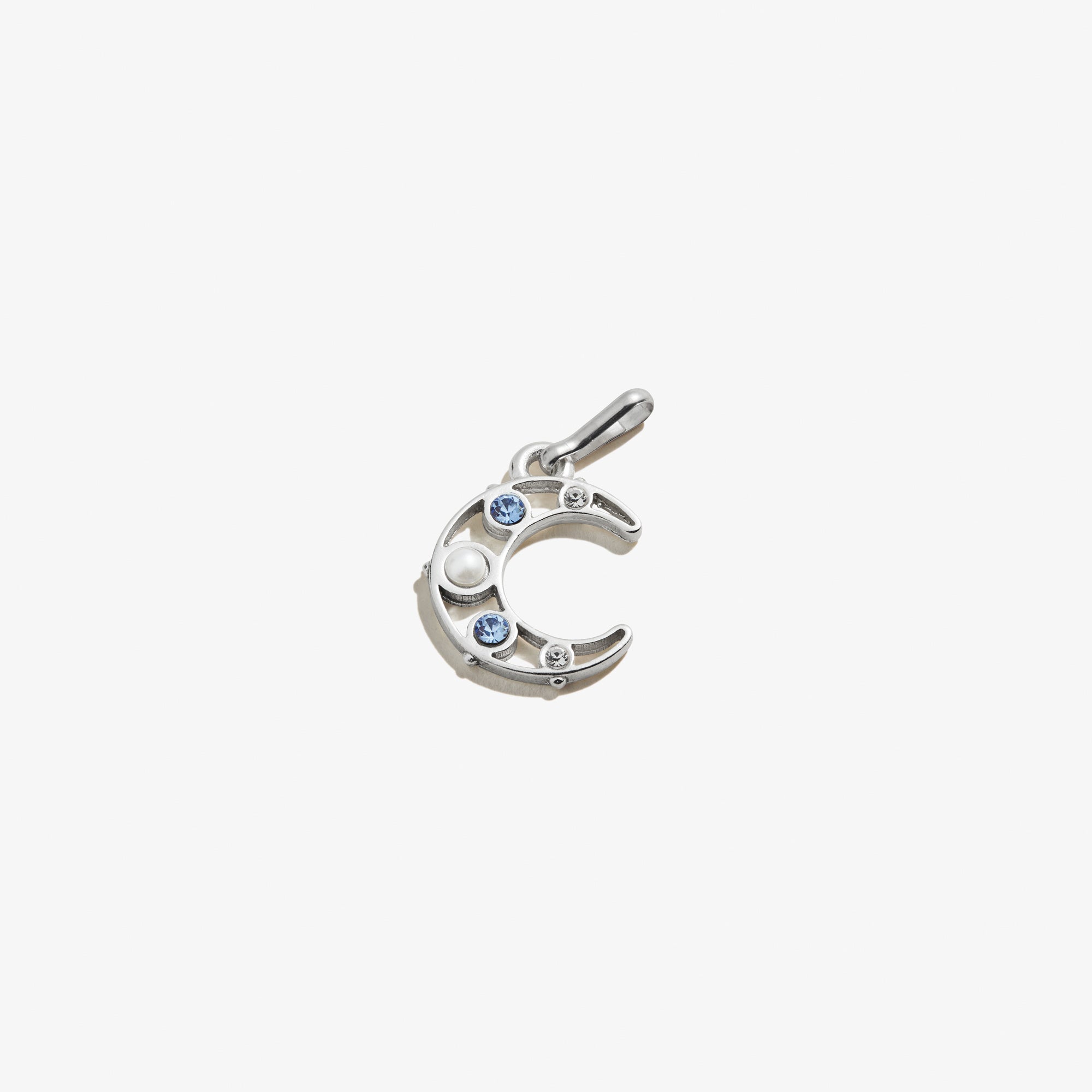 Elegant Crescent Moon Charm with Pearls - Perfect for Necklaces, Bracelets & Jewelry Making - Ideal for Gifts & Boho Fashion Accessories