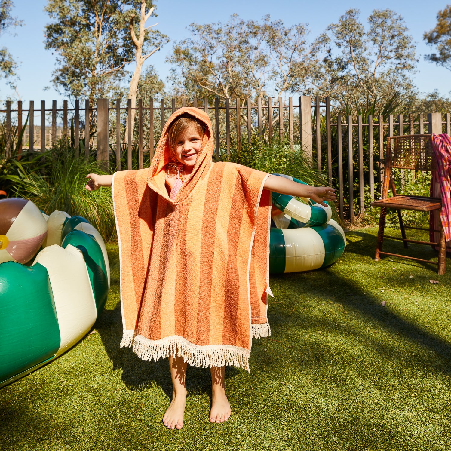 Jarita Hooded Towel for Adults & Kids - Soft Absorbent Bath Towel with Hood - Perfect for Beach, Pool, Spa & After Shower - Desert Design