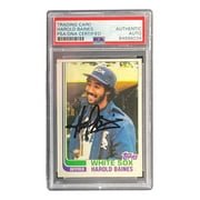 Harold Baines Autographed 1982 Topps #684 Chicago White Sox Baseball Card - PSA/DNA Certified - Perfect for Sports Memorabilia Collections & Baseball Fan Gifts