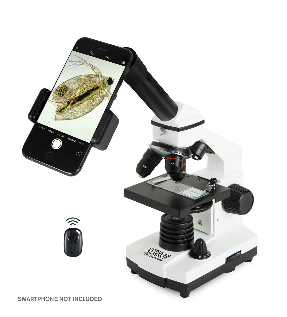 Celestron Labs CM400 Compound Microscope - 40X-400X Magnification, LED Illumination for Students & Professionals | Ideal for Biology, Lab Research & Classroom Learning