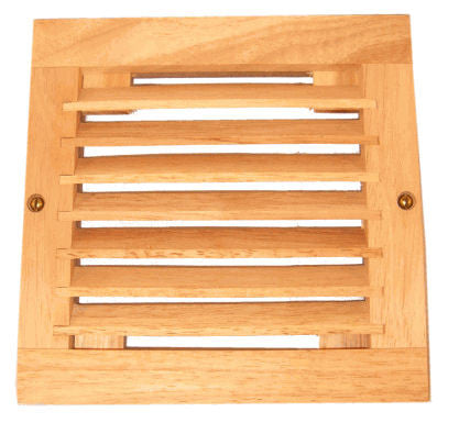 Coolerguys Single 120mm Oak Vent Cabinet Fan Grill - Premium Wooden PC Case Airflow Cover for Computer Cooling & Home Office Setup
