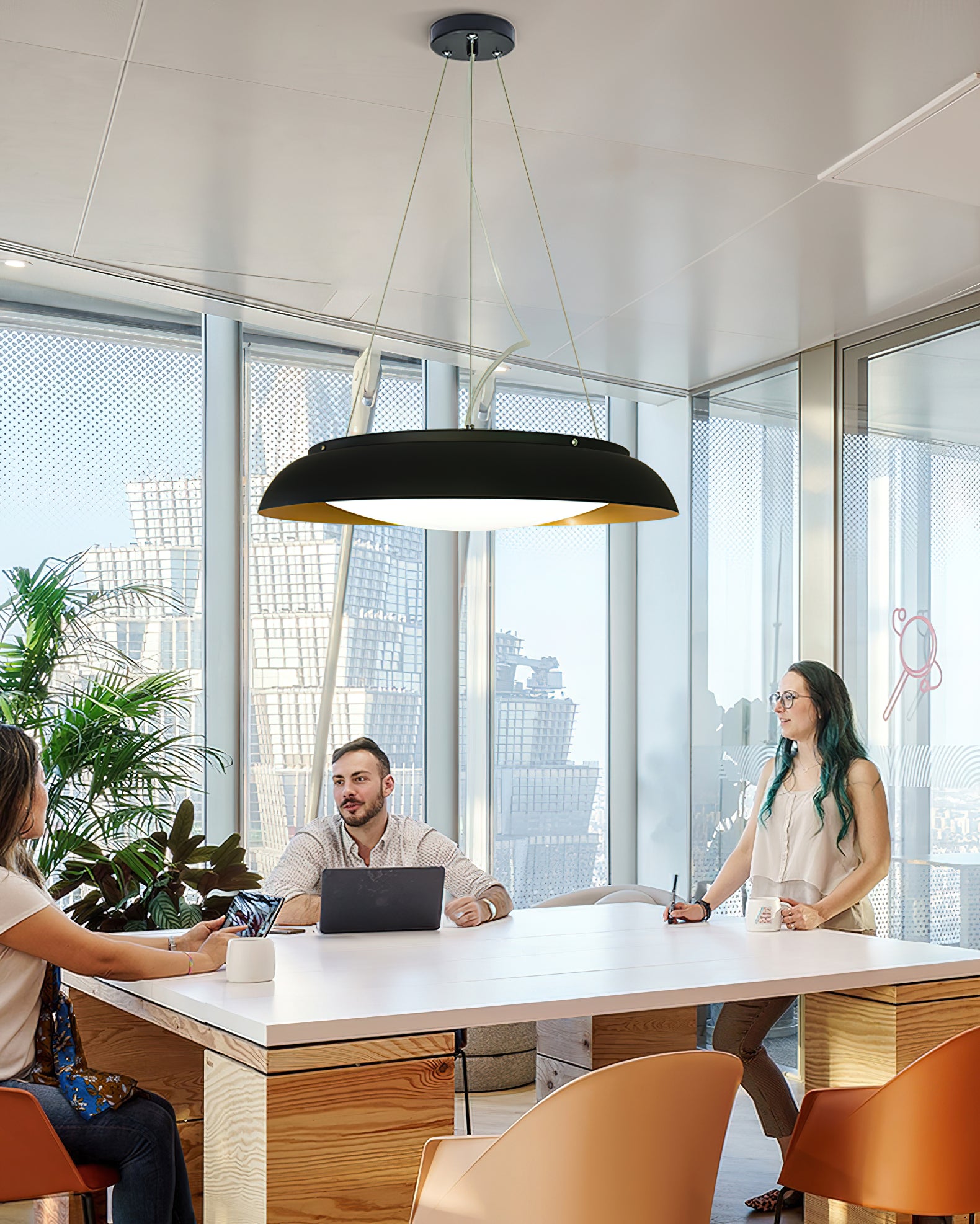 Modern Aero Pendant Light - Sleek Minimalist Ceiling Lamp for Kitchen Island, Dining Room & Bedroom | Energy Efficient LED Lighting Fixture