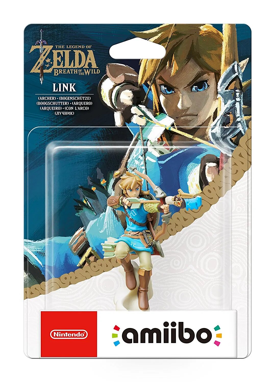 Legend of Zelda Breath of the Wild Archer Link amiibo Figure - Nintendo Switch Compatible - Collectible Gaming Accessory for Zelda Fans - Perfect for Display, Gaming & Cosplay