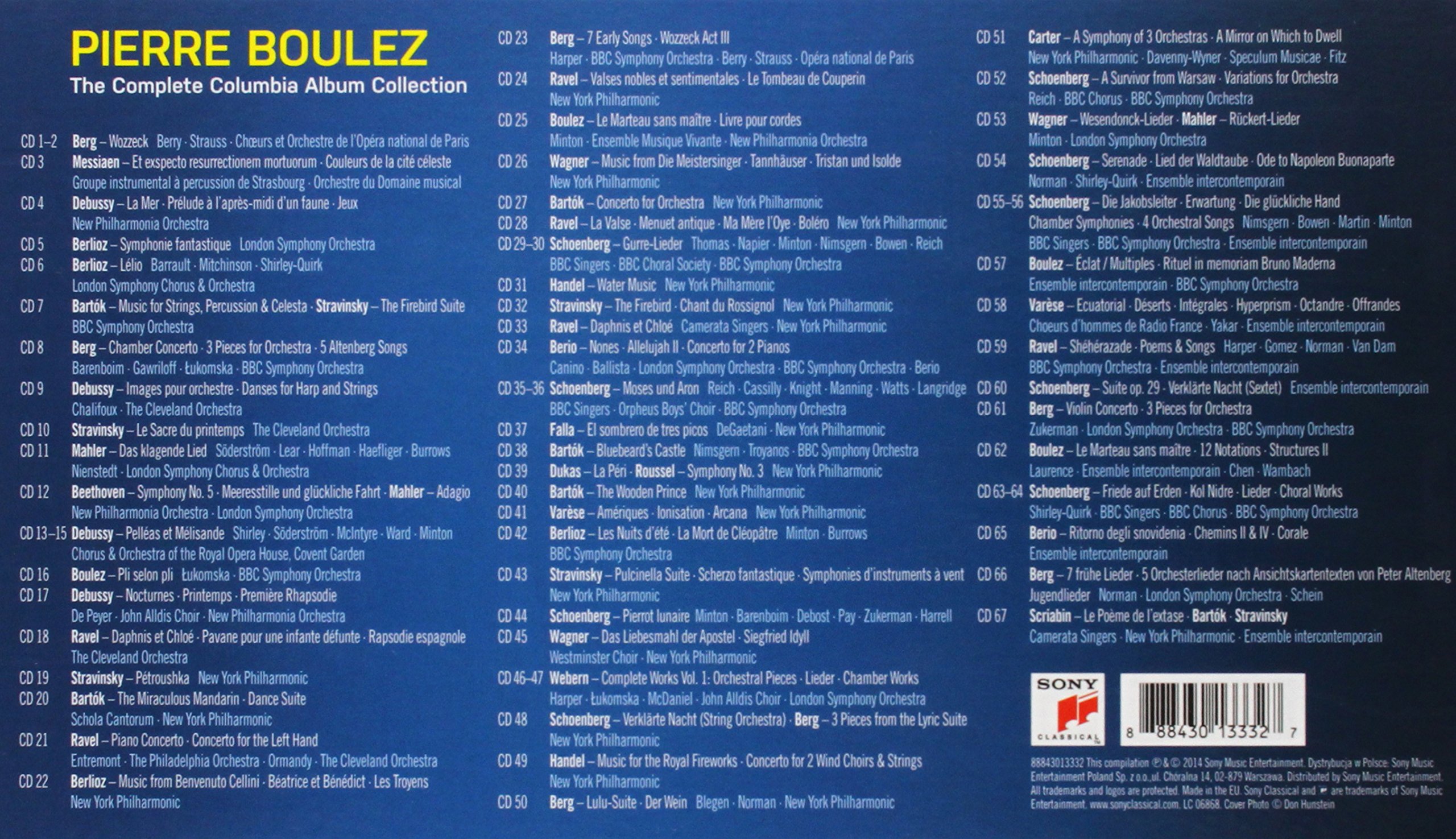 Pierre Boulez - The Complete Columbia Album Collection | Classical Music Box Set | Perfect for Music Lovers & Collectors