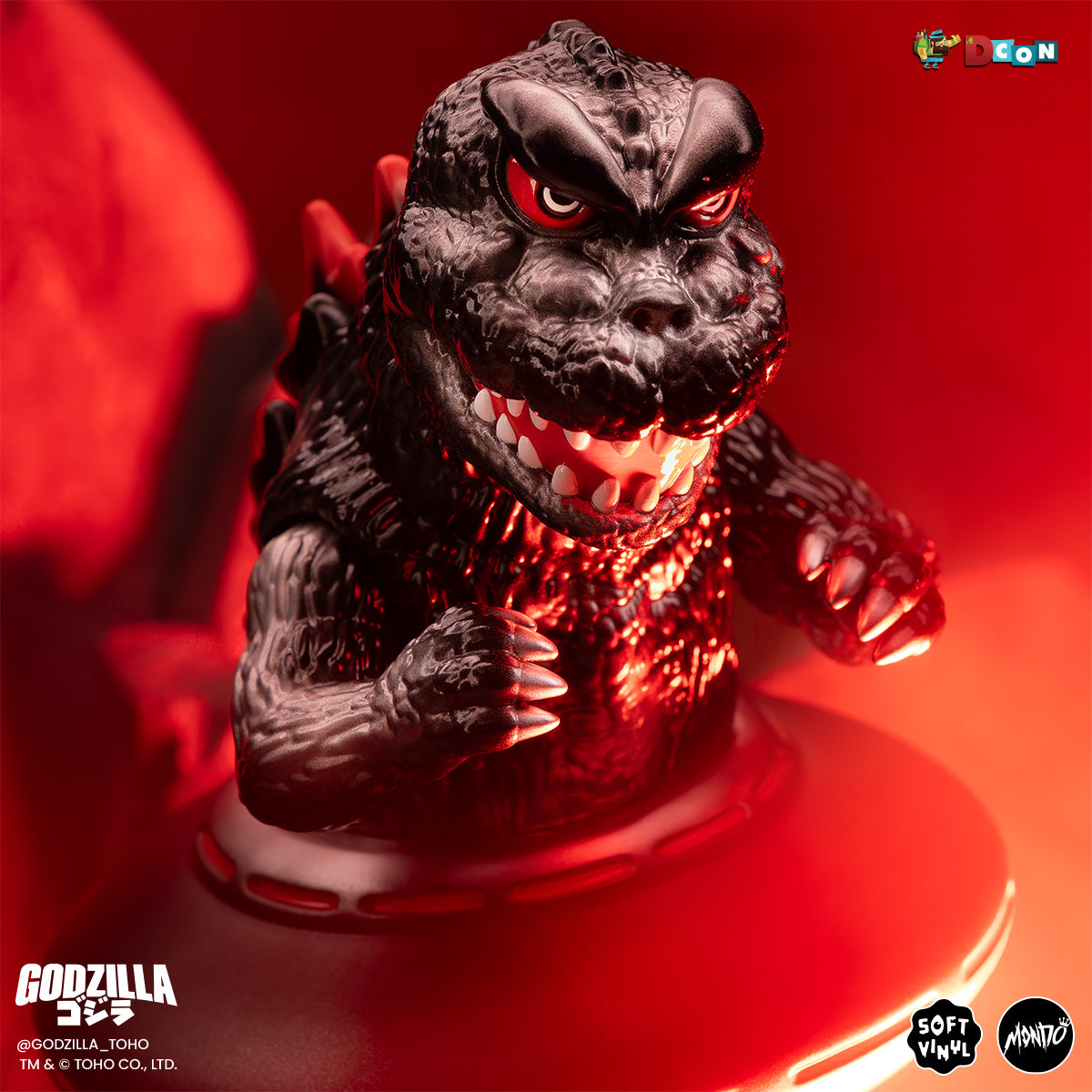 Godzilla UFO Soft Vinyl Figure - Xilien Black (Designer Con Exclusive) | Collectible Japanese Kaiju Toy for Display & Gifts | Perfect for Anime Fans & Pop Culture Collectors