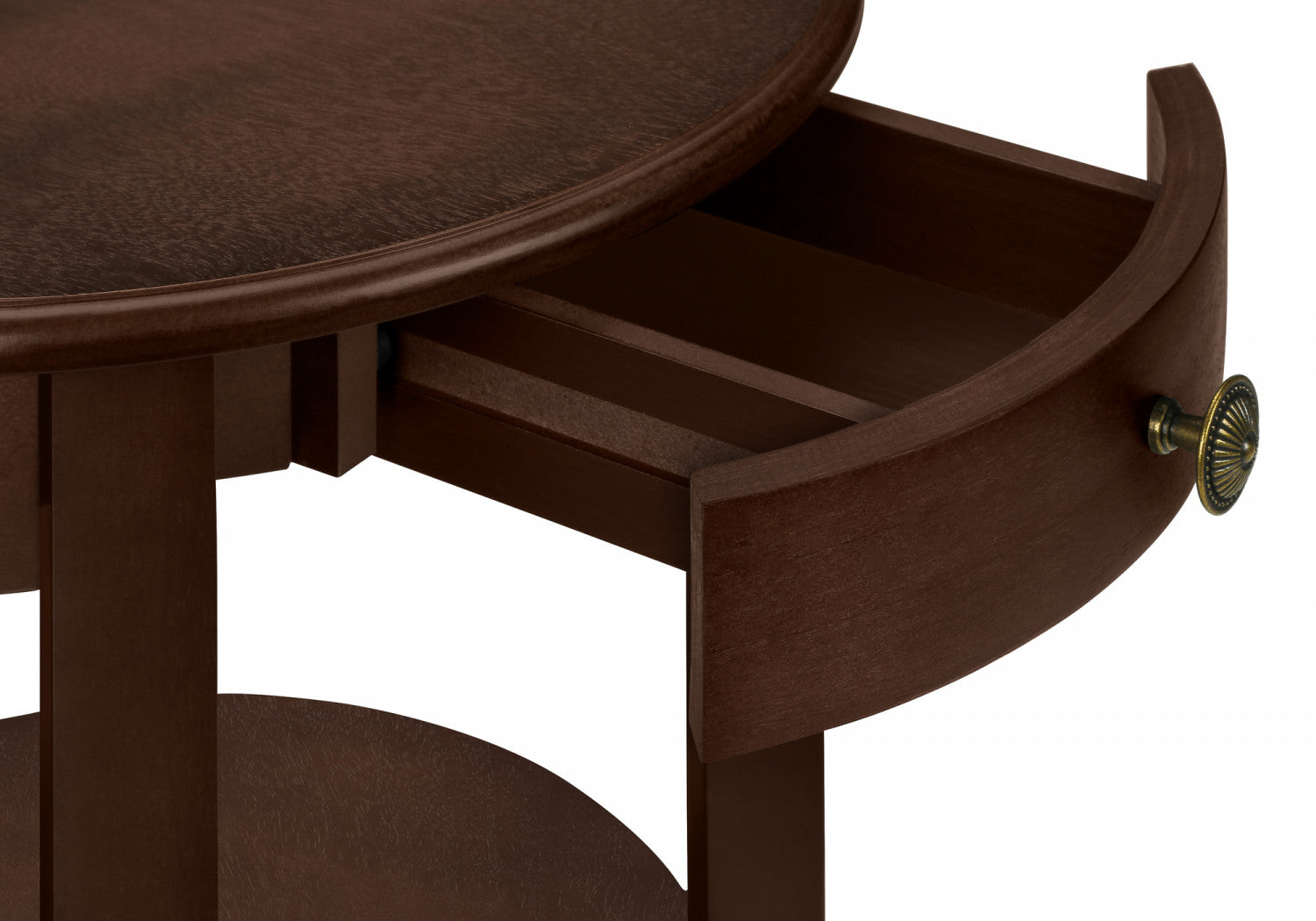 Modern Bryn Side Table in Espresso Finish - Perfect for Living Room, Bedroom, or Office Decor