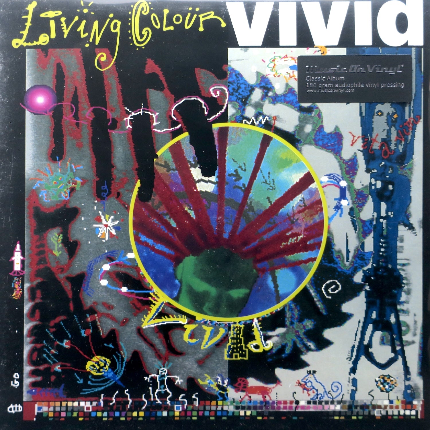 LIVING COLOUR 'Vivid' 180g Vinyl LP (1988 Funk Metal Album) - Perfect for Record Collectors & Funk Metal Fans