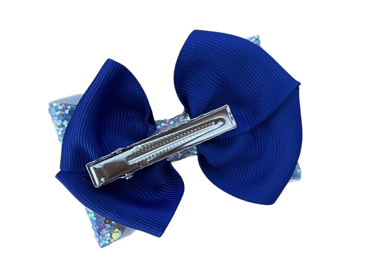 Sparkly Blue Dog Themed Hair Bow Set - 2 Pack | Birthday Party Hair Accessories, Cosplay Costume Bows, Cartoon Character Inspired Hair Clips for Girls & Kids | Perfect for Birthday Gifts, Dress Up Play & Themed Parties