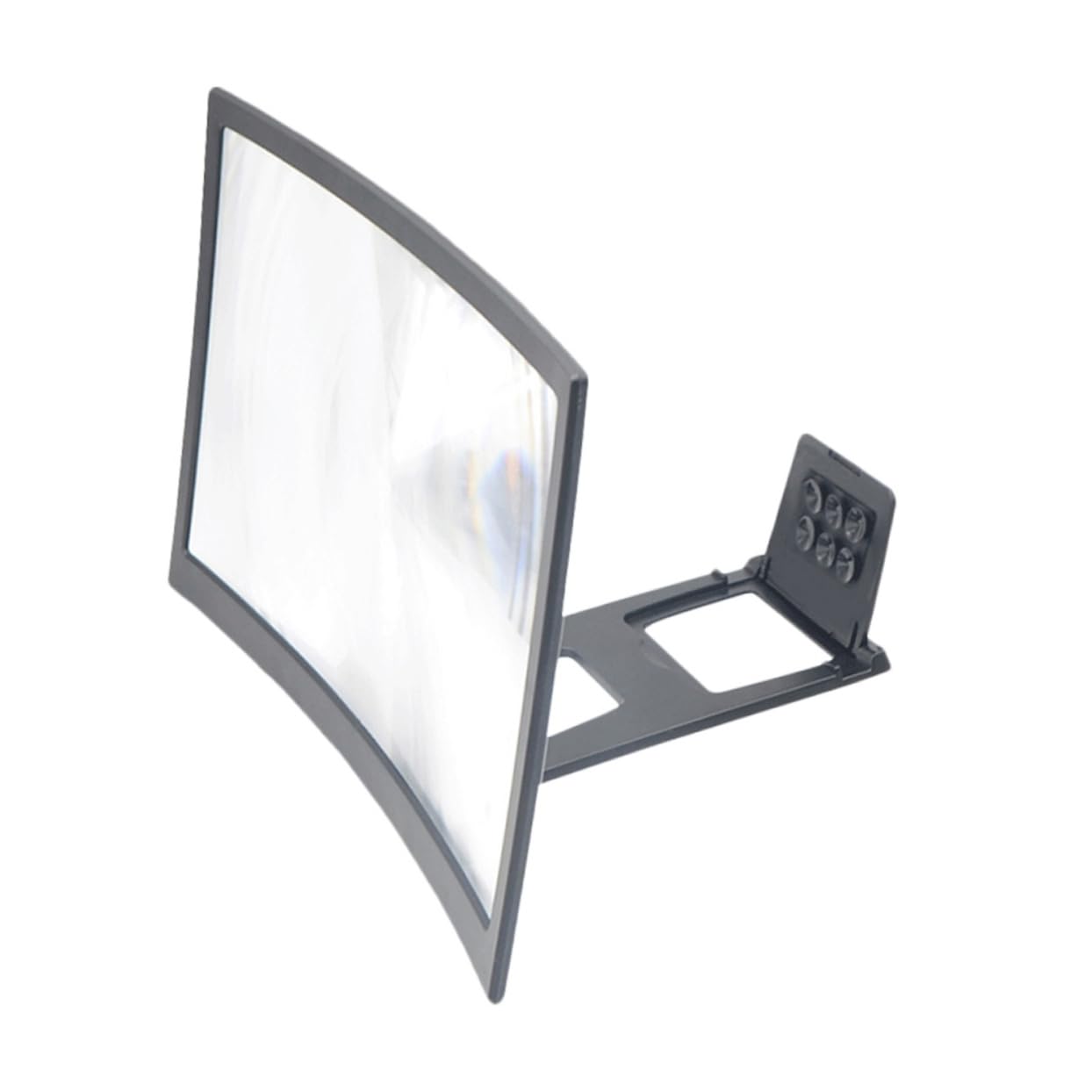 Uonlytech Universal Phone Screen Magnifier & Amplifier - ABS Shell Cell Phone Stand with Enlarged View for Enhanced Reading, Watching, and Gaming Experience