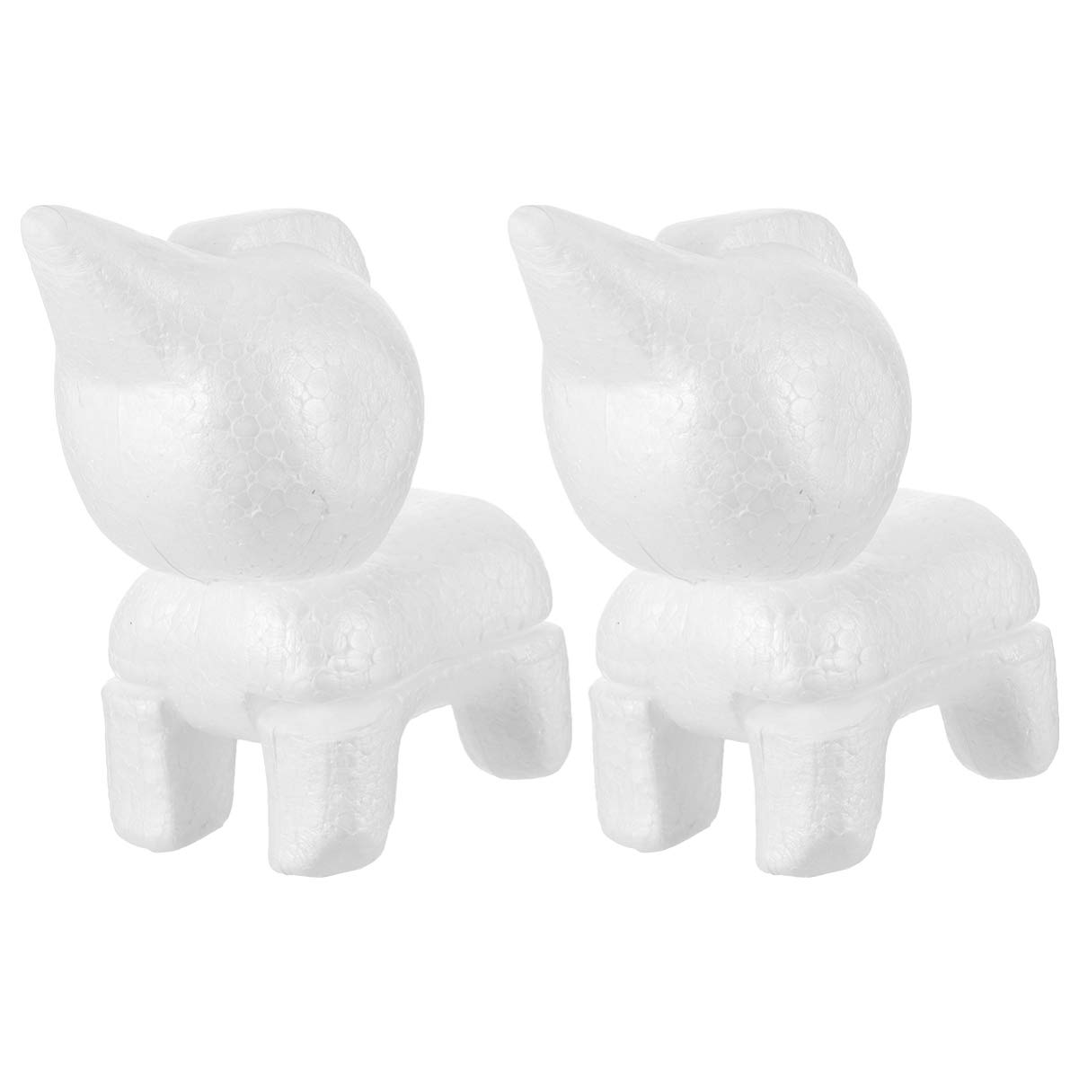COHEALI Kids DIY Nativity Craft Floral Foam Balls 2pcs - White PE Model Foam Ornaments for Christmas Decor, Wedding Centerpieces, School Projects & Holiday Crafts