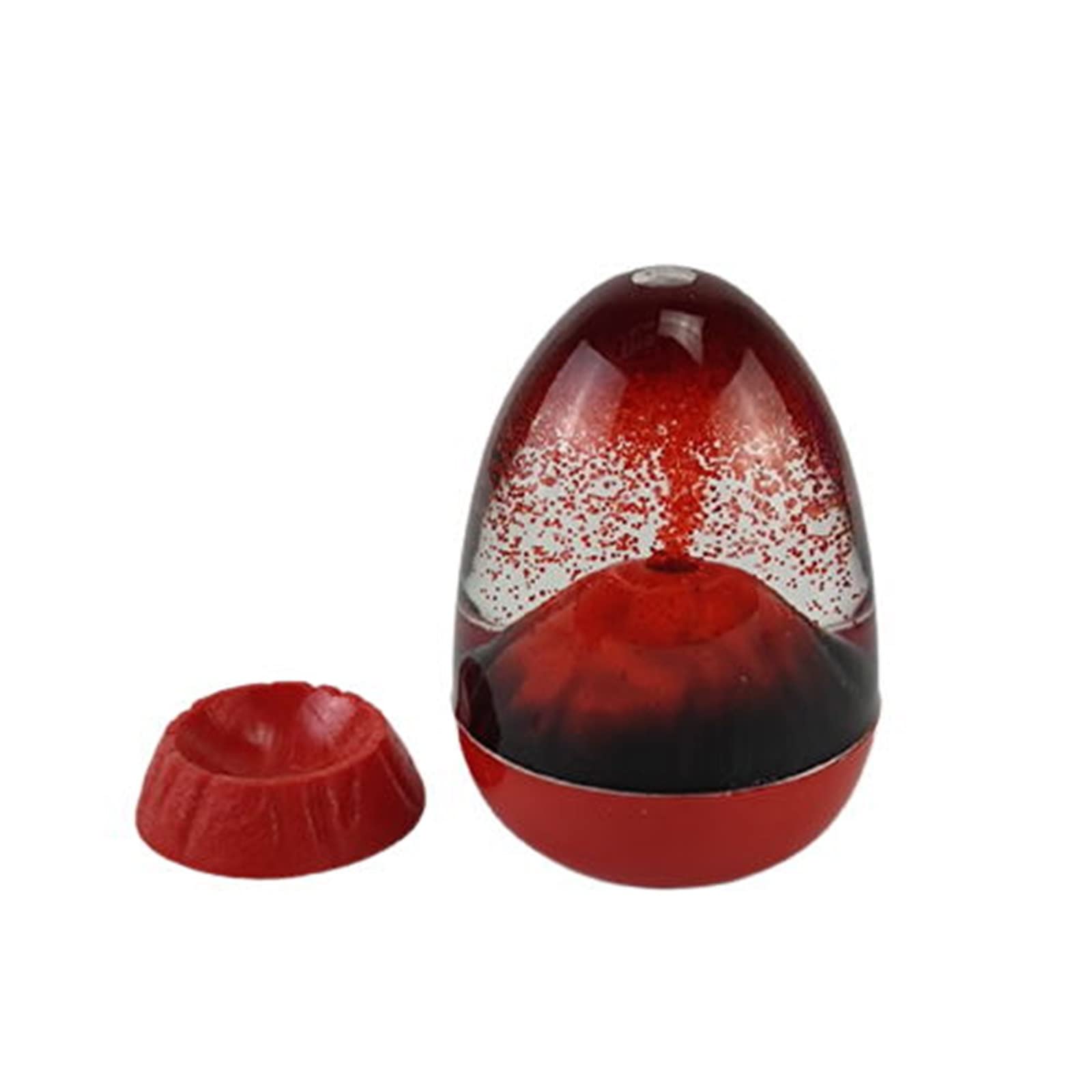 OUKEGC 30ml Acrylic Volcano Eruption Liquid Hourglass Timer - Decorative Sand Timer for Home Office Desk, Science Classroom Decor & Stress Relief Sensory Toy