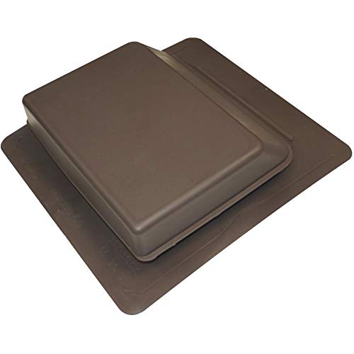Brown Plastic Slant Back Roof Vent - Durable & Weatherproof Roof Ventilation for RVs, Sheds & Barns - Perfect for Airflow & Moisture Control in Outdoor Structures