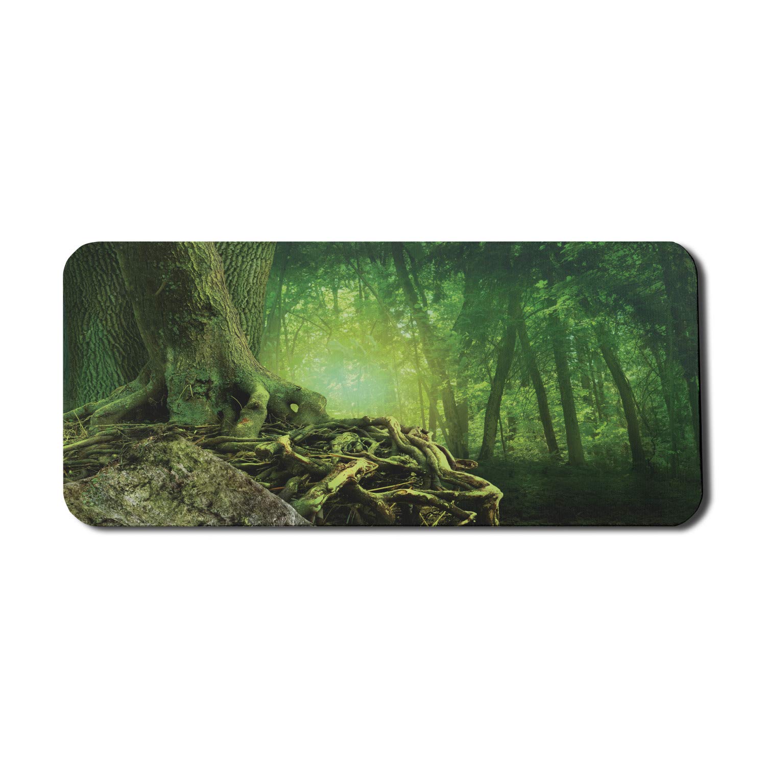 Ambesonne Forest Themed Mouse Pad - Non-Slip Rubber Gaming Mousepad (35