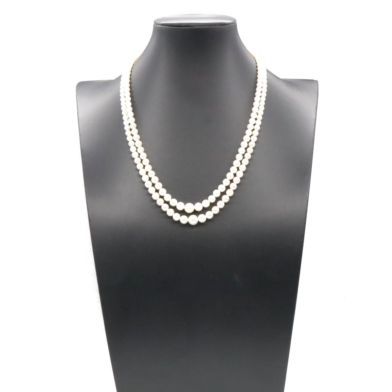 925 Sterling Silver 2-Strand Pearl Necklace - Elegant Women's Jewelry Gift for Bridal, Party & Special Occasions