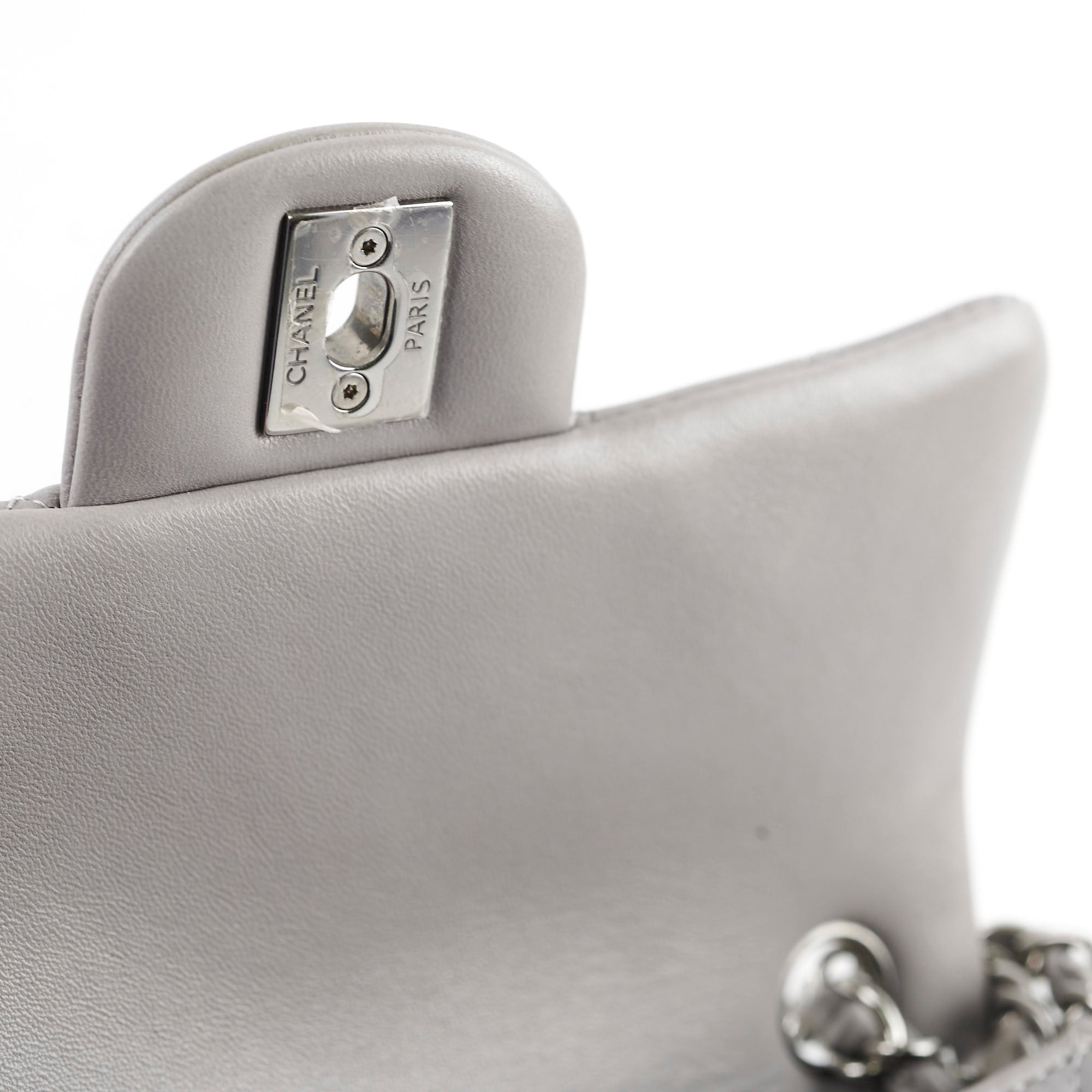 Chanel Mini Rectangle Grey Microchip Crossbody Bag - Luxury Designer Handbag for Women | Perfect for Parties, Dates & Everyday Use