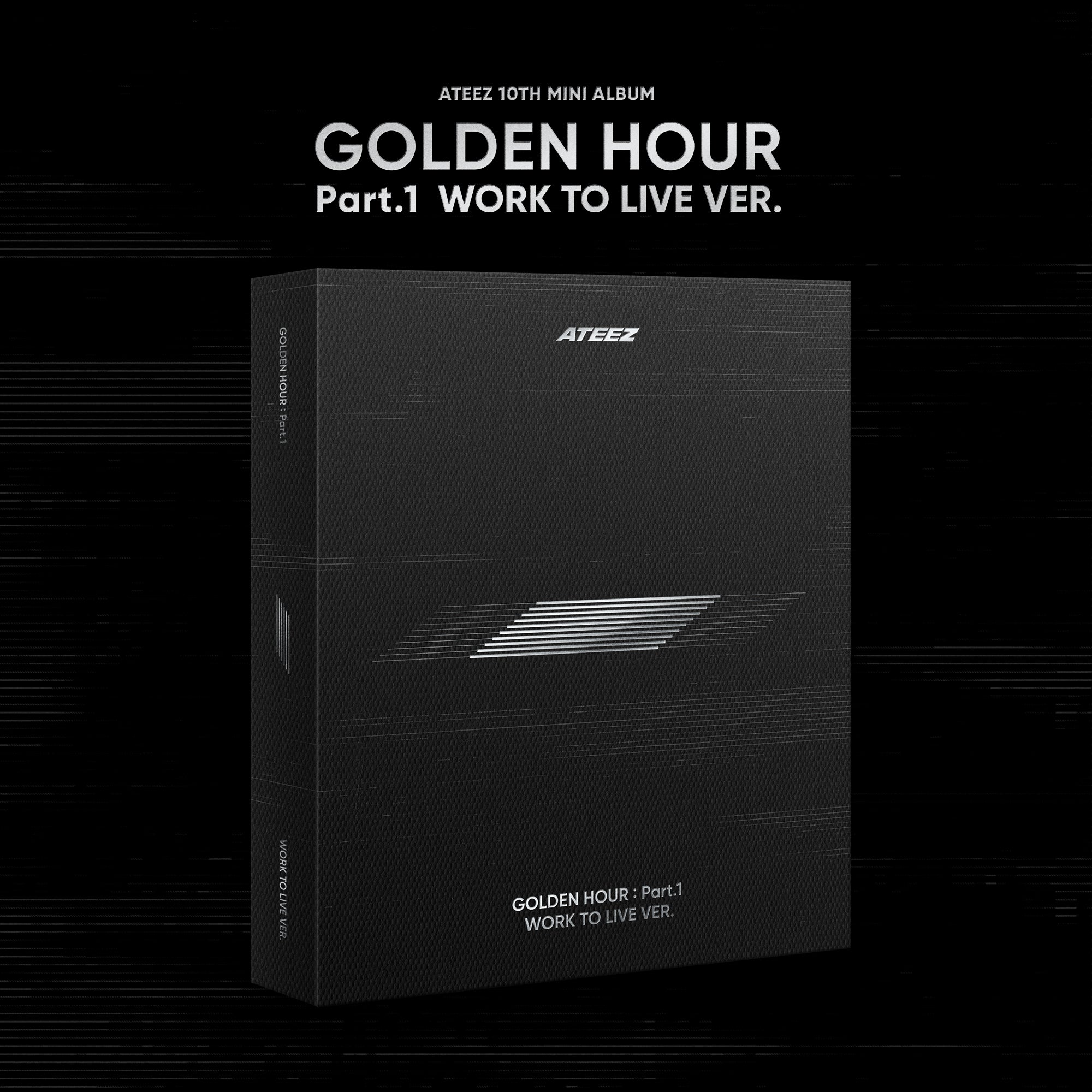 ATEEZ 10th Mini Album 'GOLDEN HOUR: PART.1' (WORK TO LIVE) - K-Pop Music CD for Fans, Collectors & Gift Giving | Perfect for Concerts, Parties & K-Pop Enthusiasts