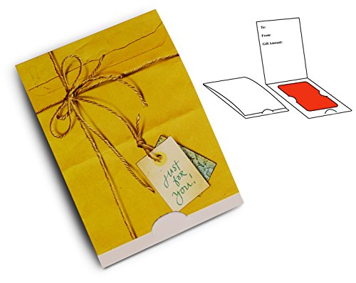 100 Pack Antique Envelope Style Gift Card Holders - Perfect for Weddings, Birthdays & Holiday Gifting - Elegant Card Storage Solution