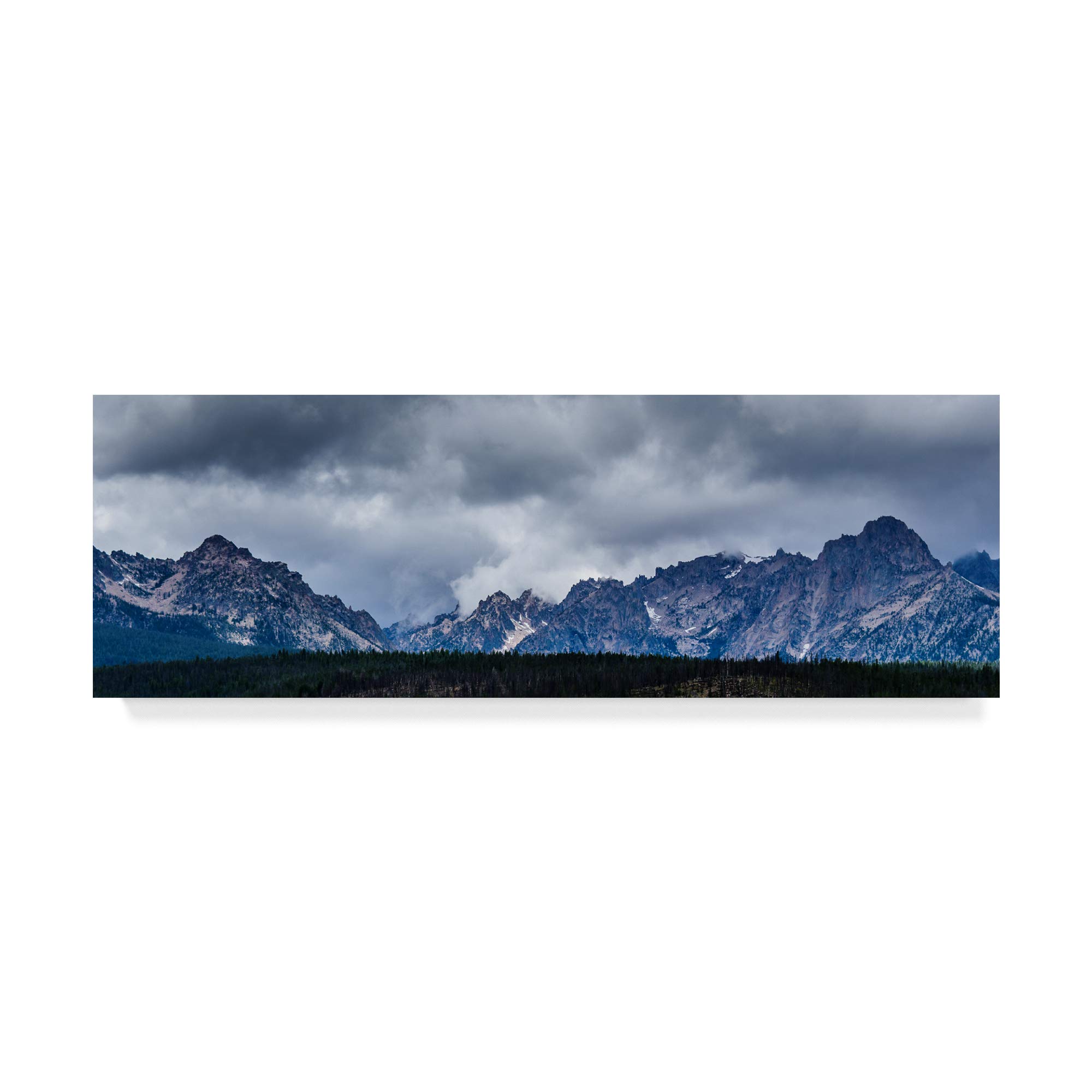 Stormy Peaks Landscape Canvas Wall Art Print - Nature Photography by Brenda Petrella - Perfect for Living Room, Bedroom & Office Decor