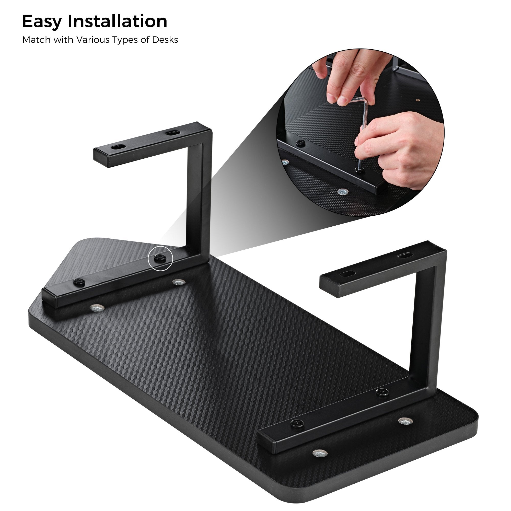 Space-Saving Convertible Desktop Shelves - Set of 2, Adjustable Floating Shelves for Home Office Organization | Perfect for Books, Plants & Decor in Small Spaces
