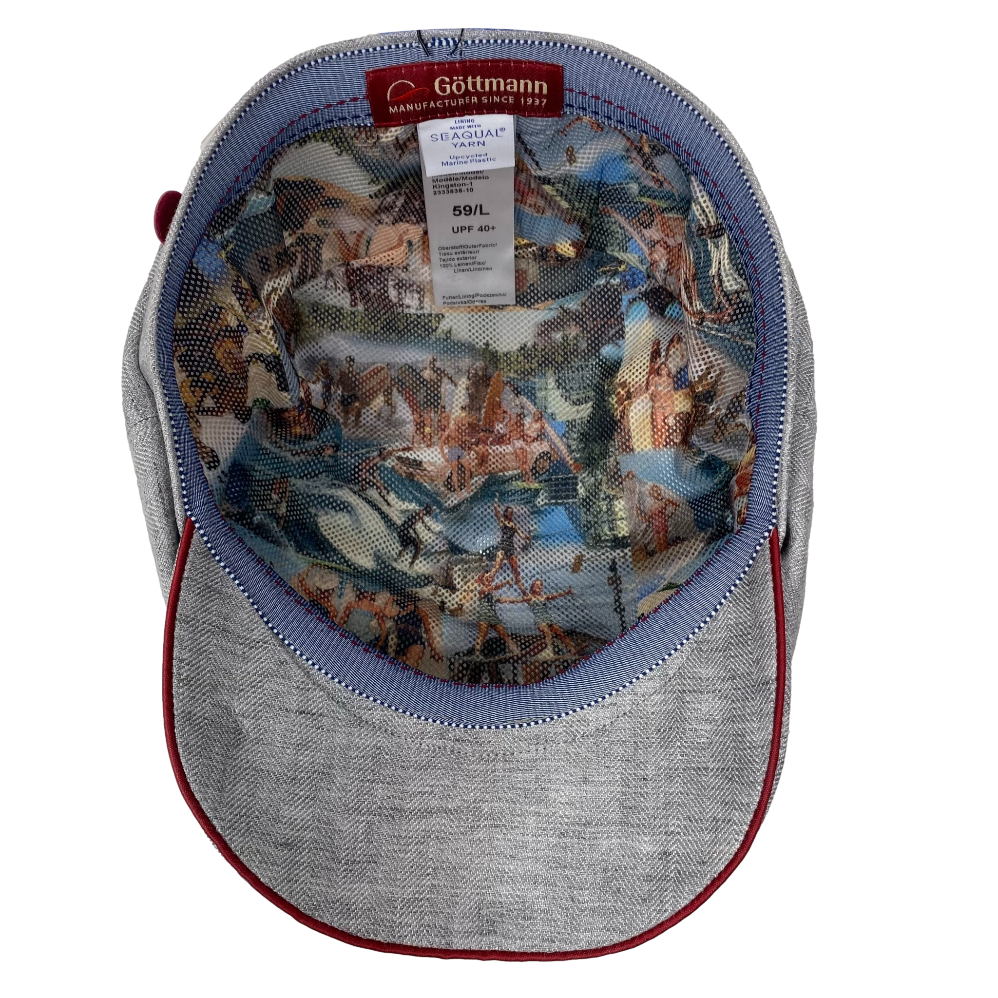 Kingston Linen Cap for Men & Women - Breathable Summer Hat with UPF 50+ Sun Protection - Casual Beach, Golf, Outdoor Activities Accessory