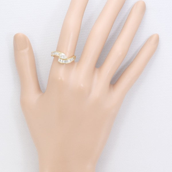 18K Yellow Gold Diamond Ring for Women - Elegant Solitaire Engagement & Wedding Band - Perfect Gift for Anniversary, Valentine's Day & Special Occasions