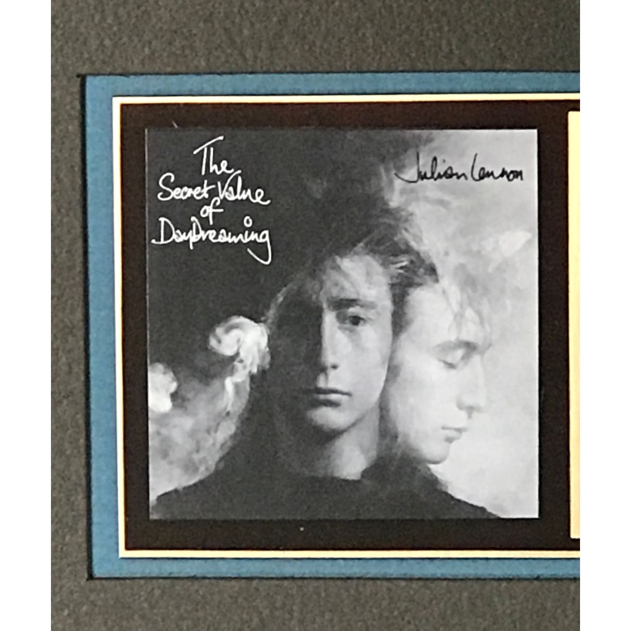 Julian Lennon The Secret Value Of Daydreaming RIAA Gold Album Award - Certified Music Collectible for Fans & Memorabilia Display
