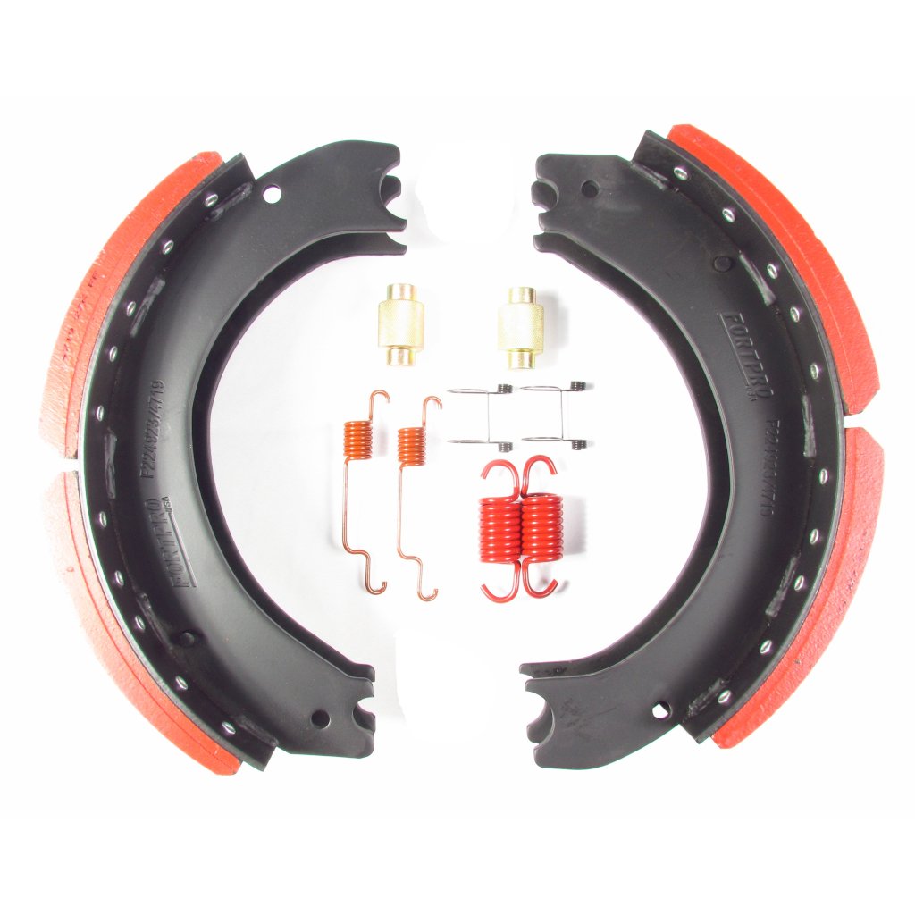 Fortpro 4719EII Front Brake Shoe Kit - 23K GAWR, 16.5