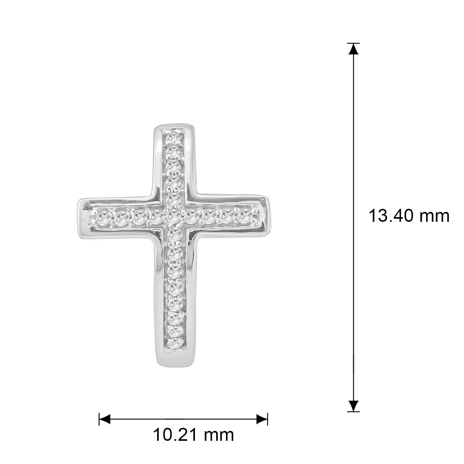 1/6ct Diamond Cross Hoop Earrings for Women - 925 Sterling Silver Valentine's Day Gifts | White & Black Diamond Huggie Earrings | Perfect for Valentine's Day, Anniversary, Birthday & Special Occasions