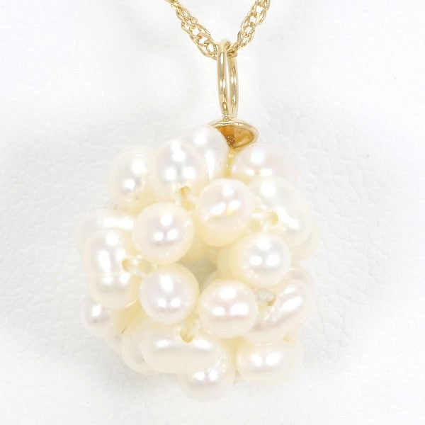 18K Yellow Gold Pearl Necklace for Women - Elegant Luxury Jewelry Gift for Wedding, Anniversary & Special Occasions