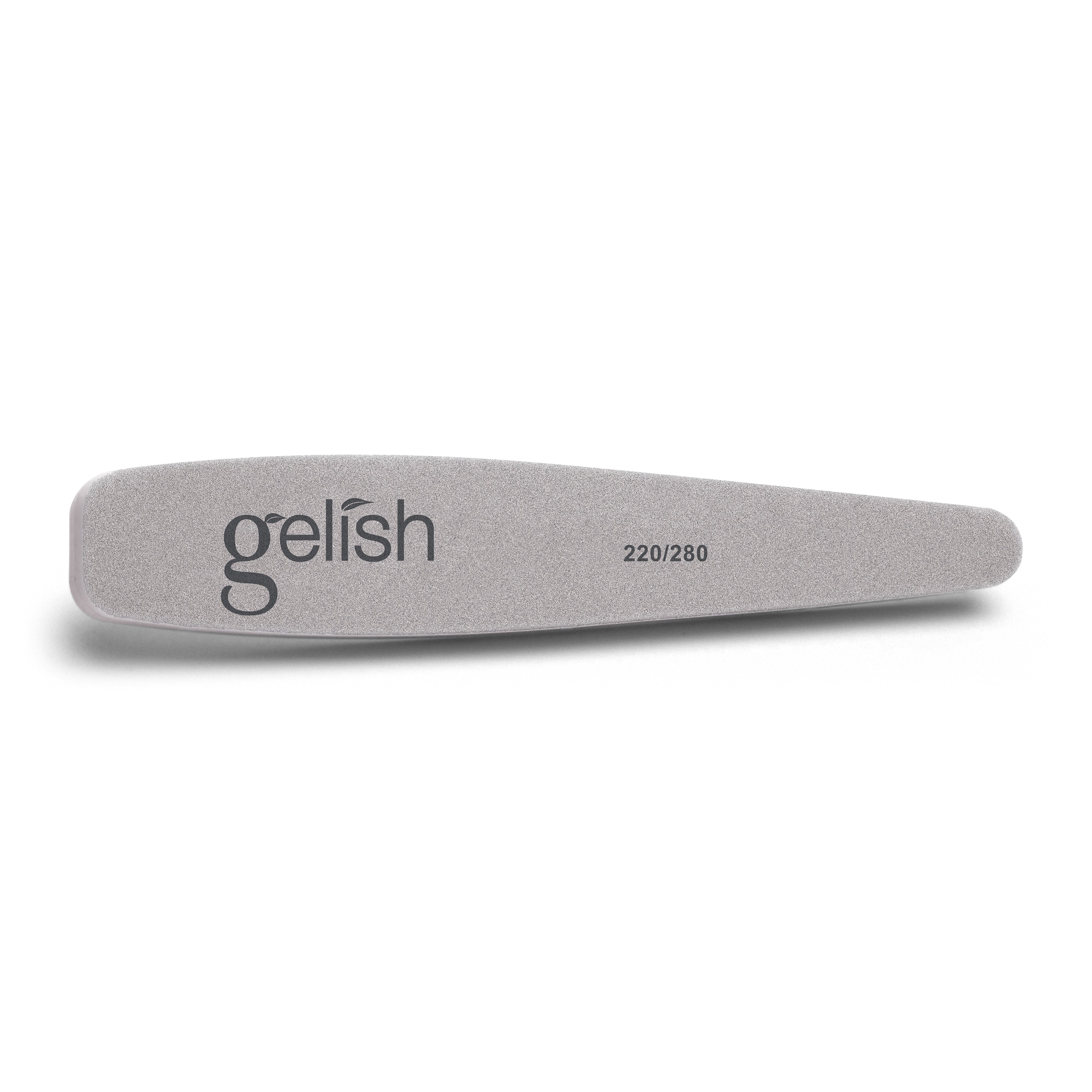 Gelish Nail Buffer 220/280 Grit - Professional Nail File for Smoothing & Shaping - Perfect for Manicures, Pedicures & Nail Care at Home or Salon