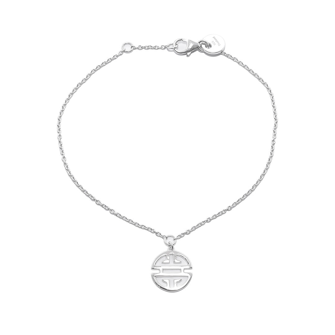 Sterling Silver Shou Chain Bracelet for Women - Elegant Adjustable Cuff for Everyday Wear, Gifts & Special Occasions