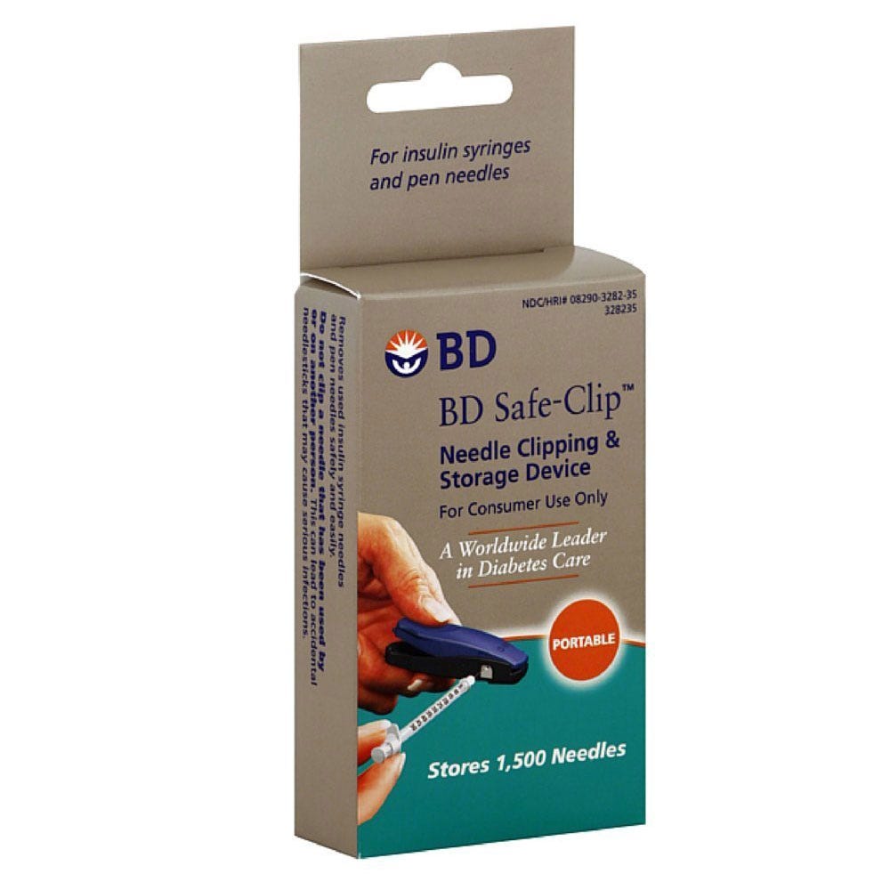 BD Safe Clip Plastic Needle Clipper - High Capacity 1500 Needles | Safe & Easy Needle Disposal for Medical, Tattoo & Veterinary Use